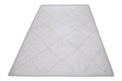 Handgefertigter Tulu-Teppich aus Wolle in geometrischem Design 9'8" x 14'5"