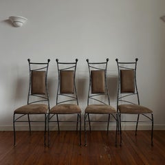 Handmade wrought iron chairs