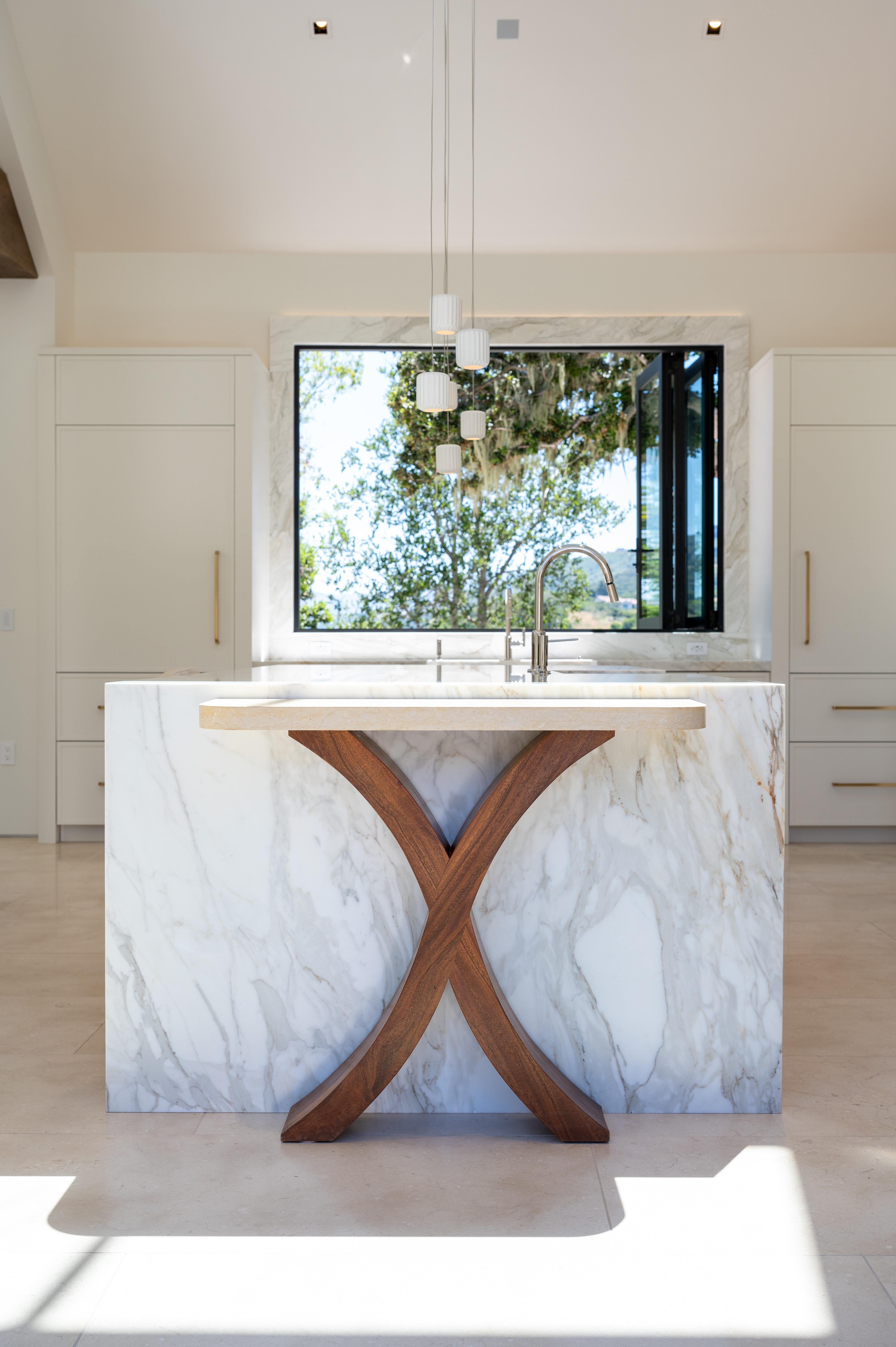 Glass Handmade Xavier Console Table For Sale