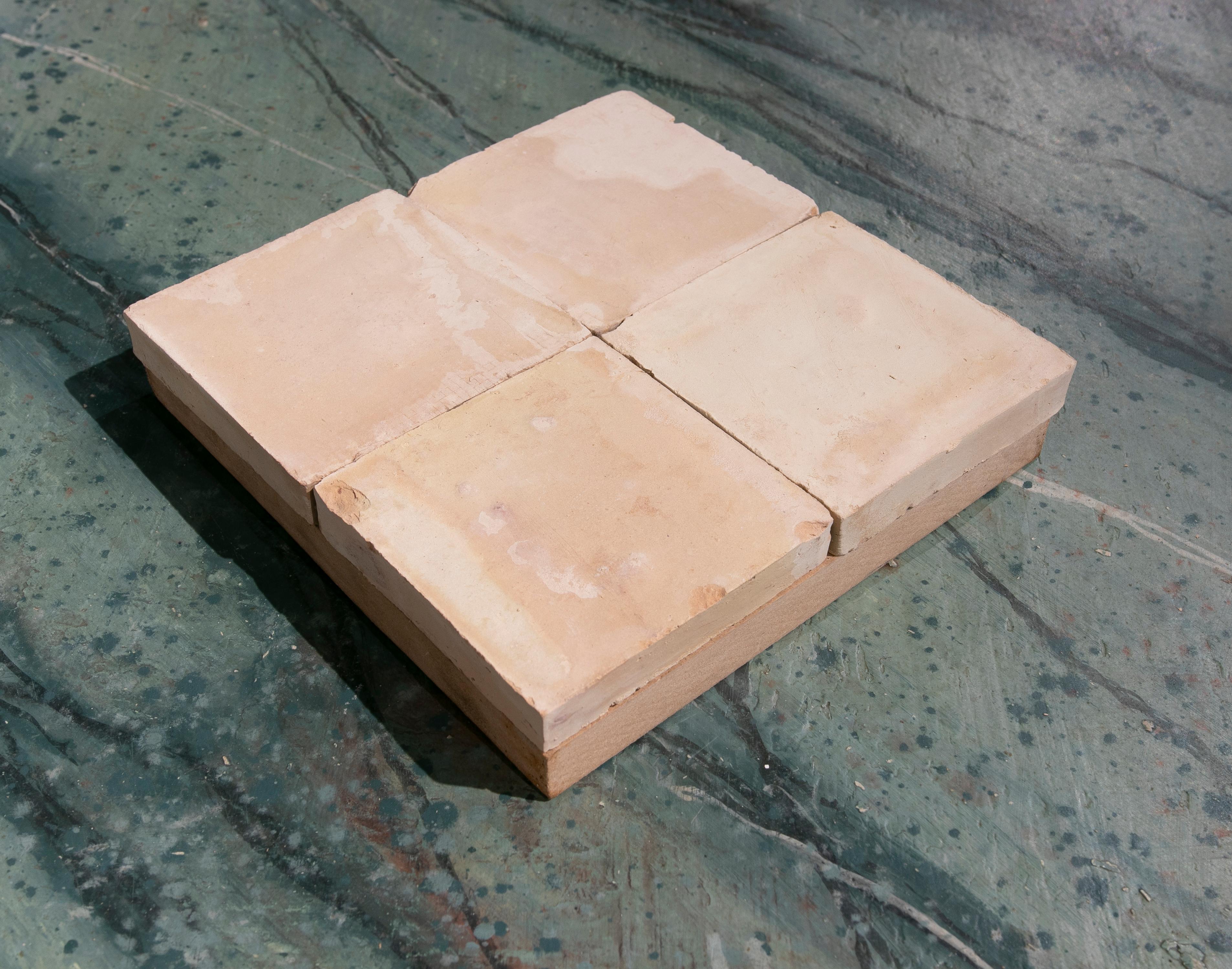 Handmade Zelige Tile in Terracota Colour In Good Condition For Sale In Marbella, ES