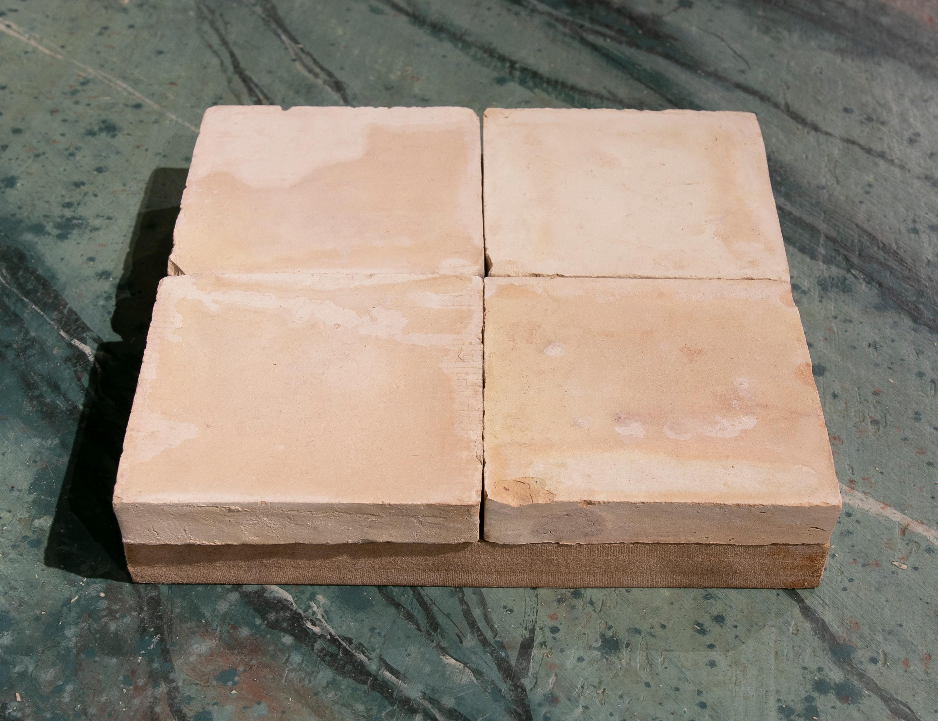 Contemporary Handmade Zelige Tile in Terracota Colour For Sale