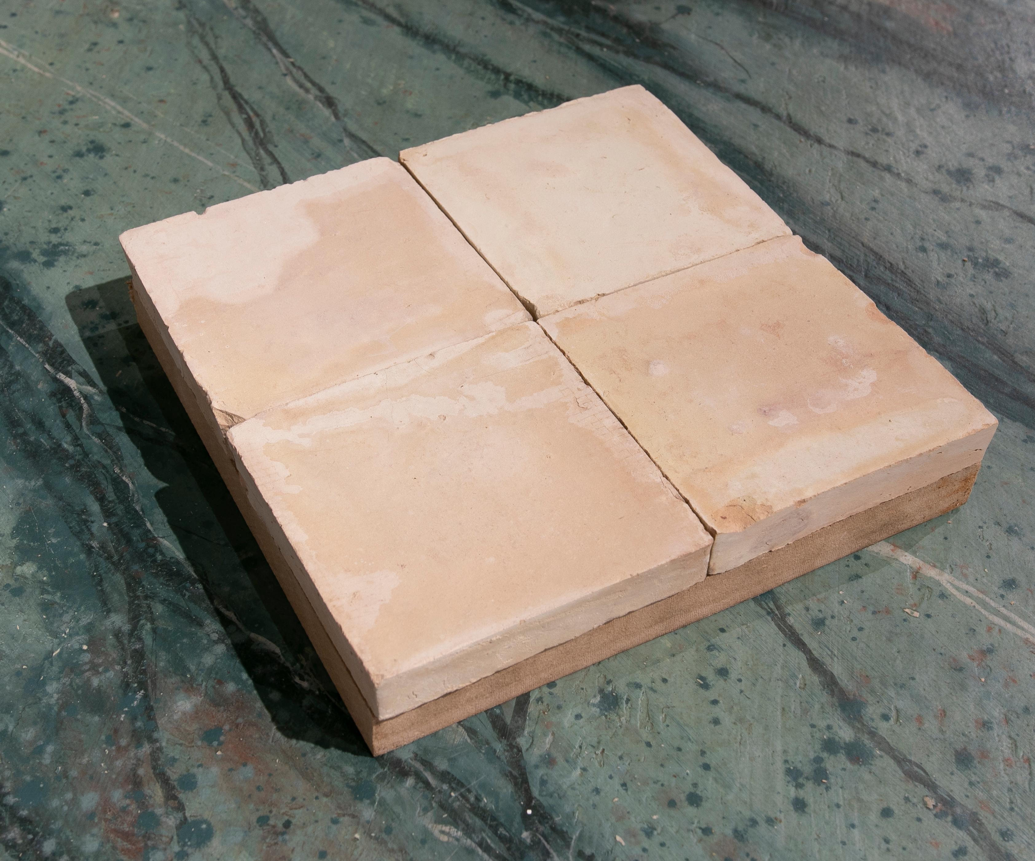 Contemporary Handmade Zelige Tile in Terracota Colour For Sale