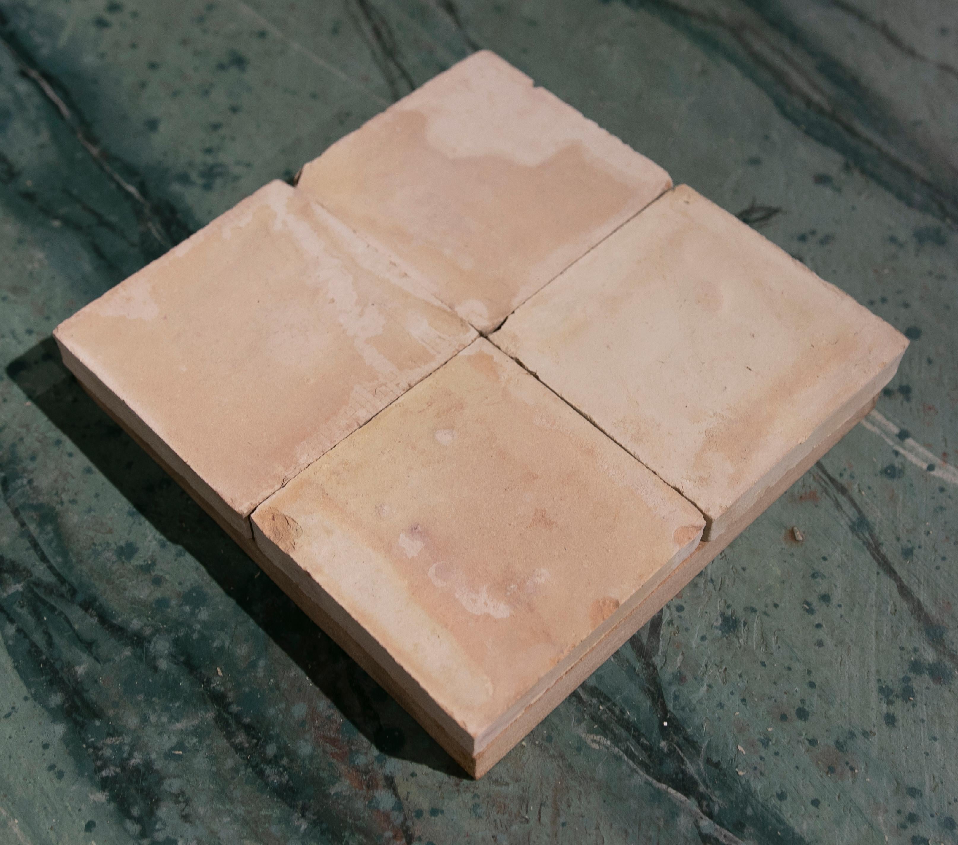Handmade Zelige Tile in Terracota Colour For Sale 2