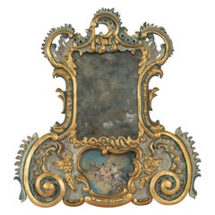 Miroir peint à la main de style baroque