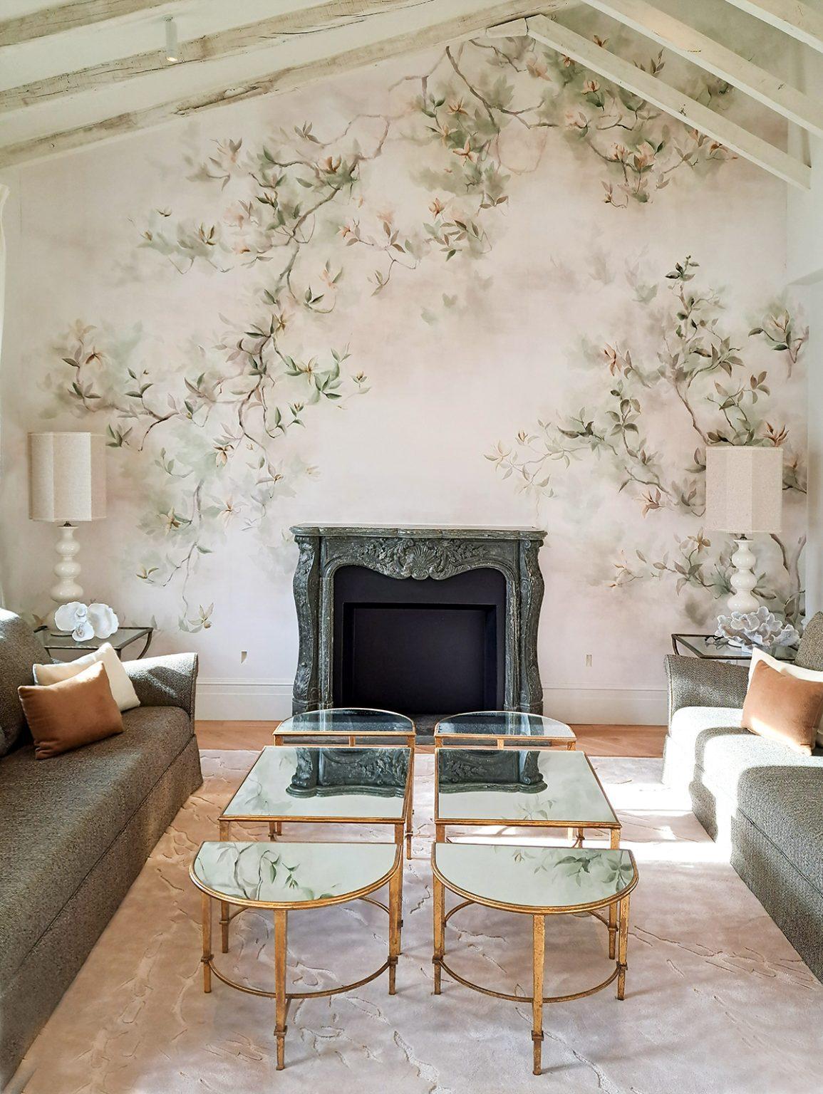 Diese charmante und raffinierte Wanddekoration wurde vollständig von Hand auf 100 % natürliches Baumwollpapier gemalt, wobei die Sumi-e-Technik von alten koreanischen Gemälden inspiriert wurde. Besonders geeignet als auffällige Ergänzung zu jedem