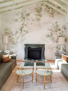 Handpainted BuenaVentura Wallpaper "Magnolio", Set of Three