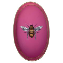Handpainted Decorative Iron tray Bee