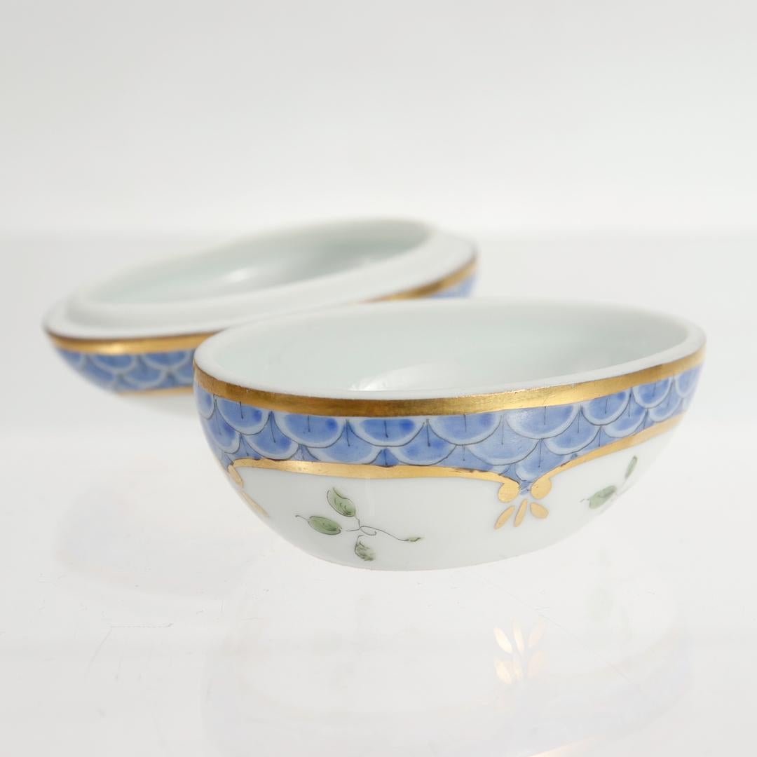 Handpainted Limoges Porcelain Egg Box for Asprey For Sale 4