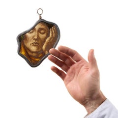 Vetrata dipinta a mano di epoca post-medievale