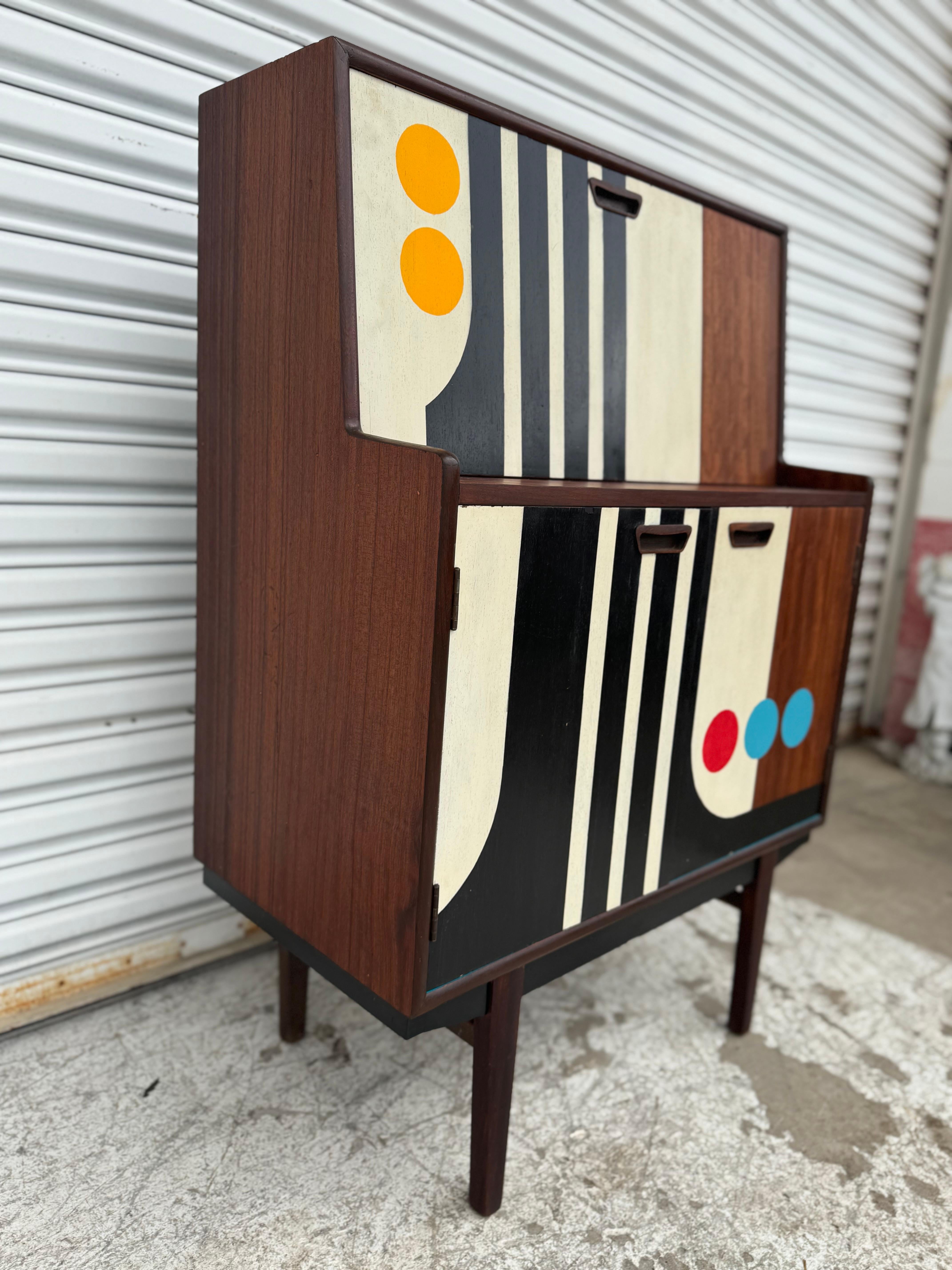 Barra seca Turnidge of London de palisandro pintada a mano Palo de rosa en venta