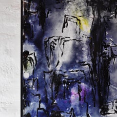 Hand Painted Unique Ceramic Tile by the Faroese Artist Tróndur Patursson