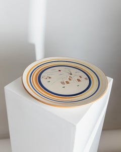 Handpainted Vintage Ceramic Wall Plate, Italy, 1980s