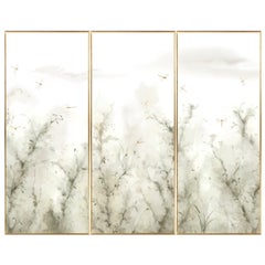 Handbemalte Wandteppiche „Liblula“, Dreier-Set