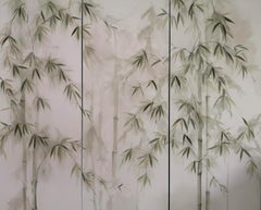 Papier peint à la main Bamboo Forest, lot de trois