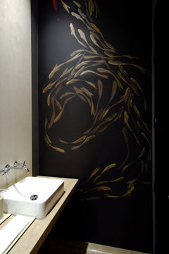 Papel pintado a mano "Flow"