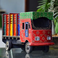 Handpainted Wooden Truck Miniatures Figure