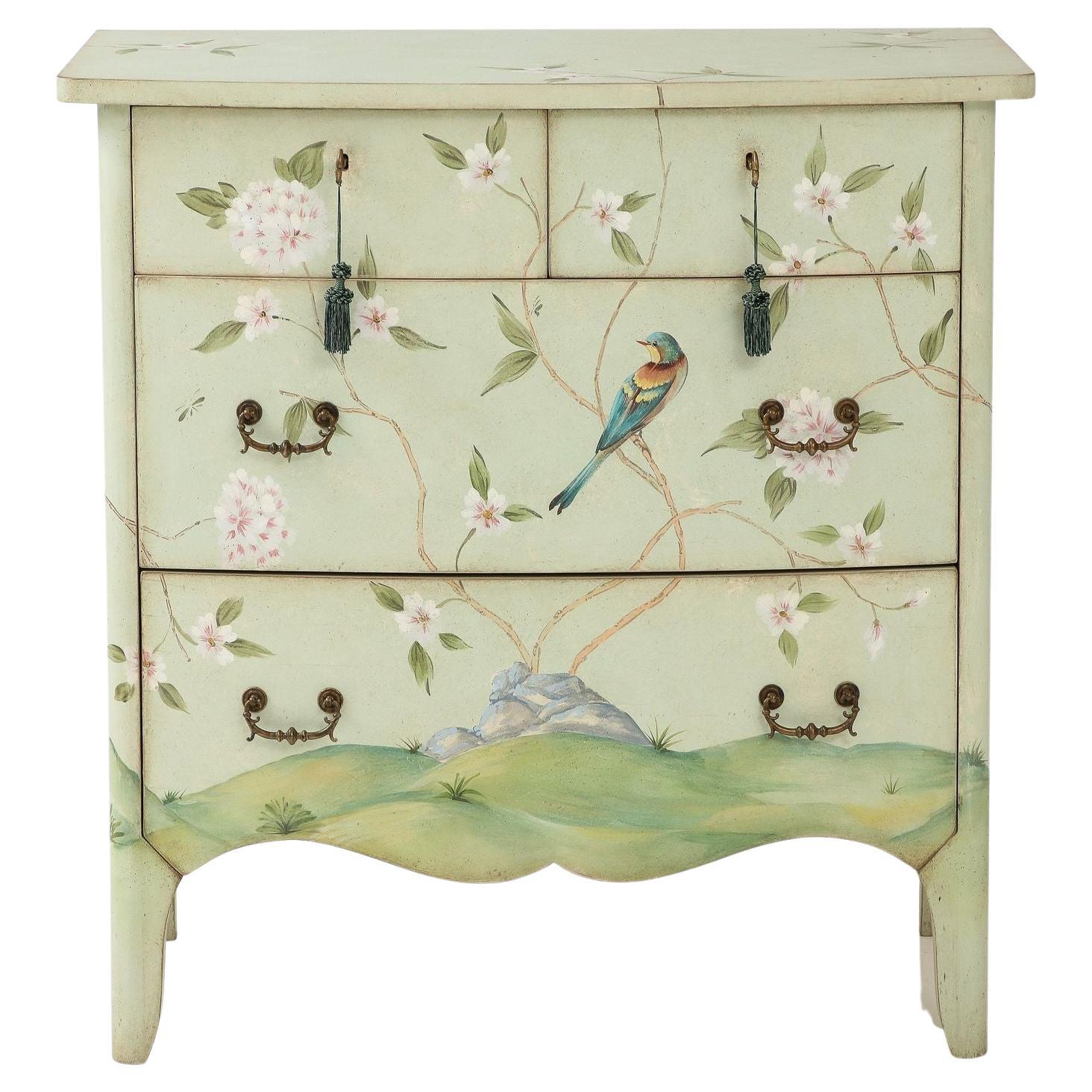 Handpatined Italian Chest of Drawers, 21st C. For Sale