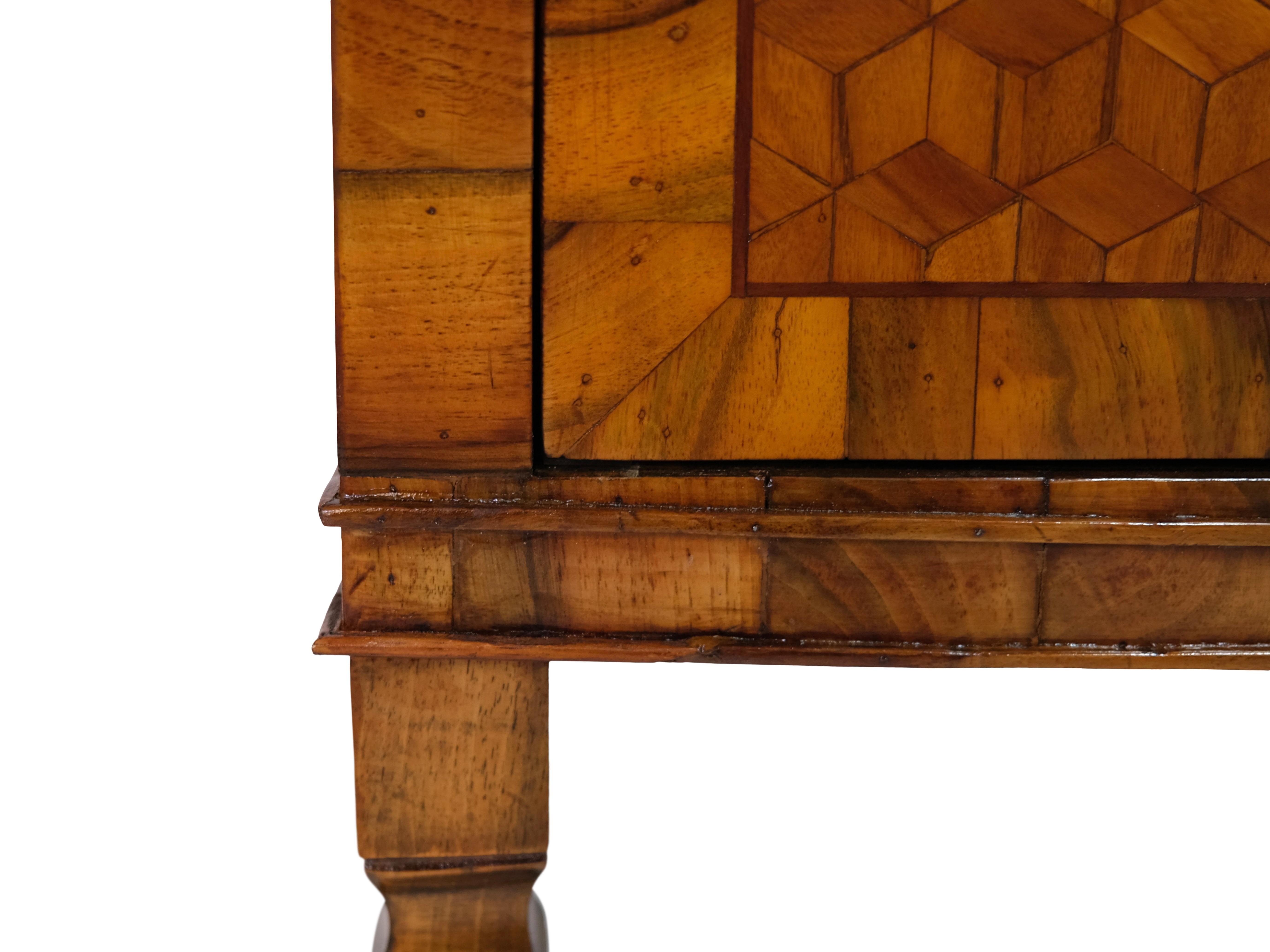 Handpolished 1830s Louis Seize XVI Style Chest of Drawers in Nutwood 2