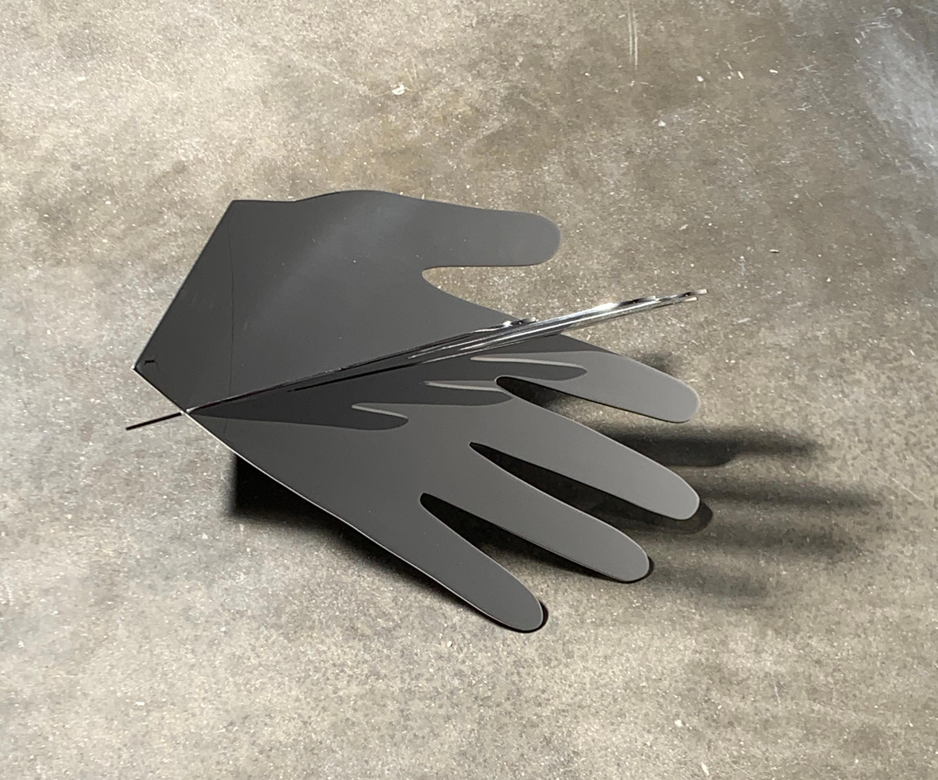 North American Hands 'D' by Shana Lutker, Stainless Steel, Sculpture, 2017 For Sale