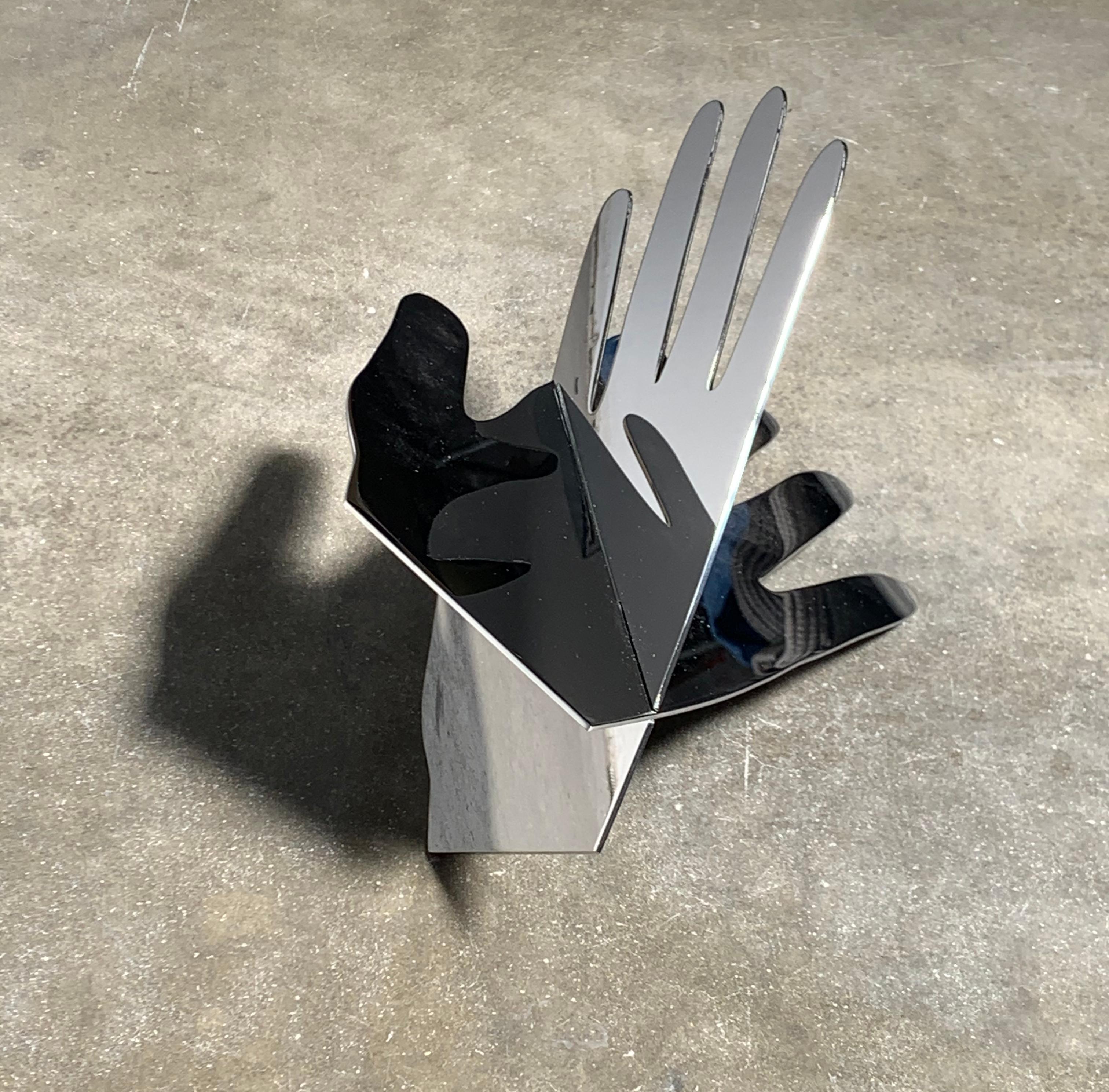 Hands 'D' by Shana Lutker, Stainless Steel, Sculpture, 2017 In New Condition For Sale In Los Angeles, CA