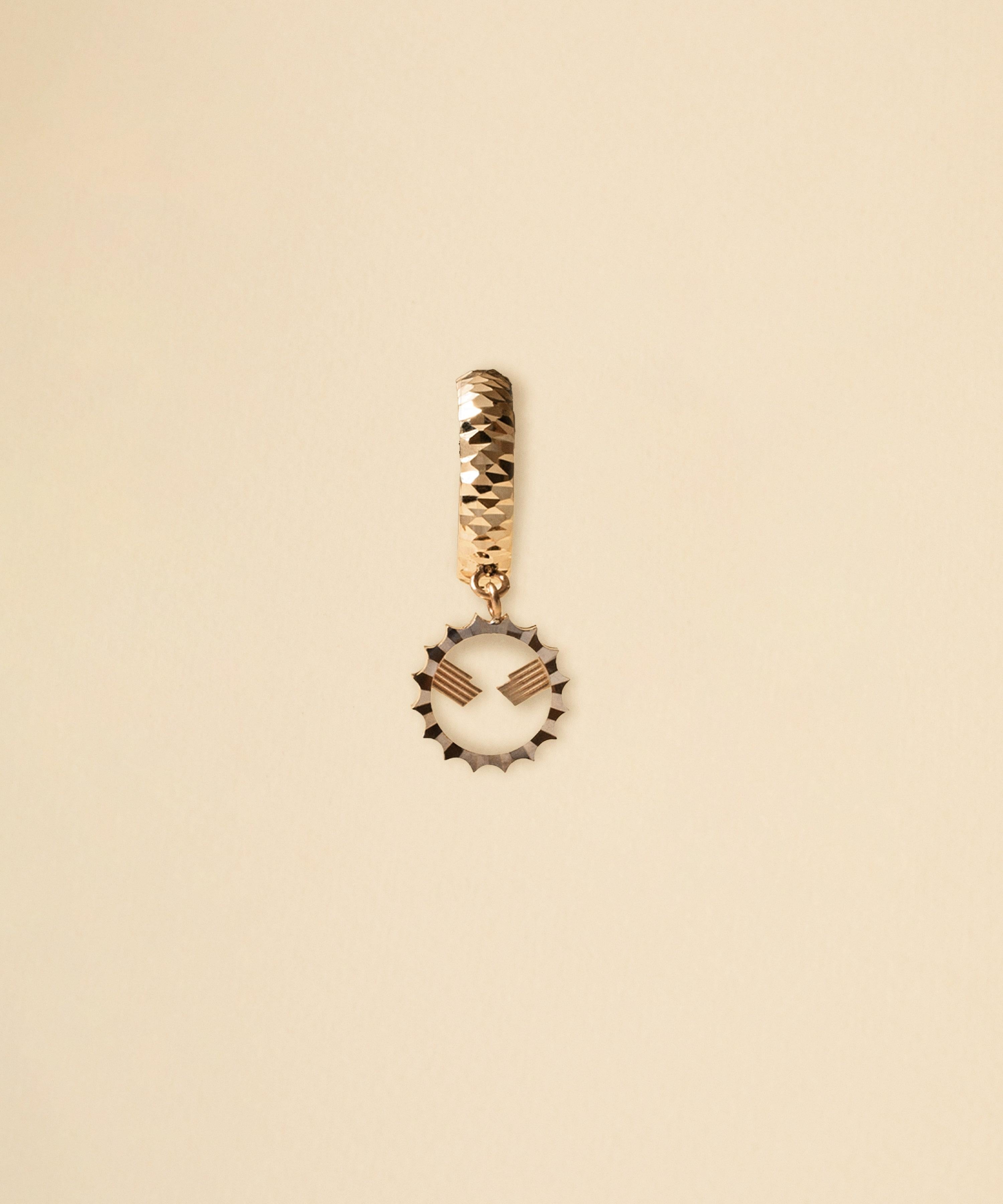 Aesthetic Movement Hands Gold Earrings For Sale