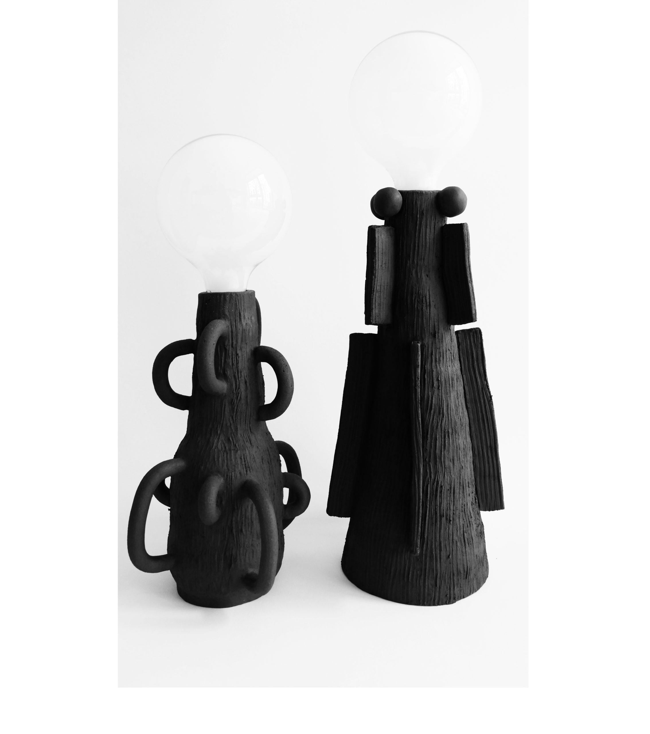 German Handsculped Izzy Lamp Table Lamp by Ia Kutateladze For Sale