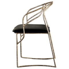Handsculpted Brass Chair, Masaya