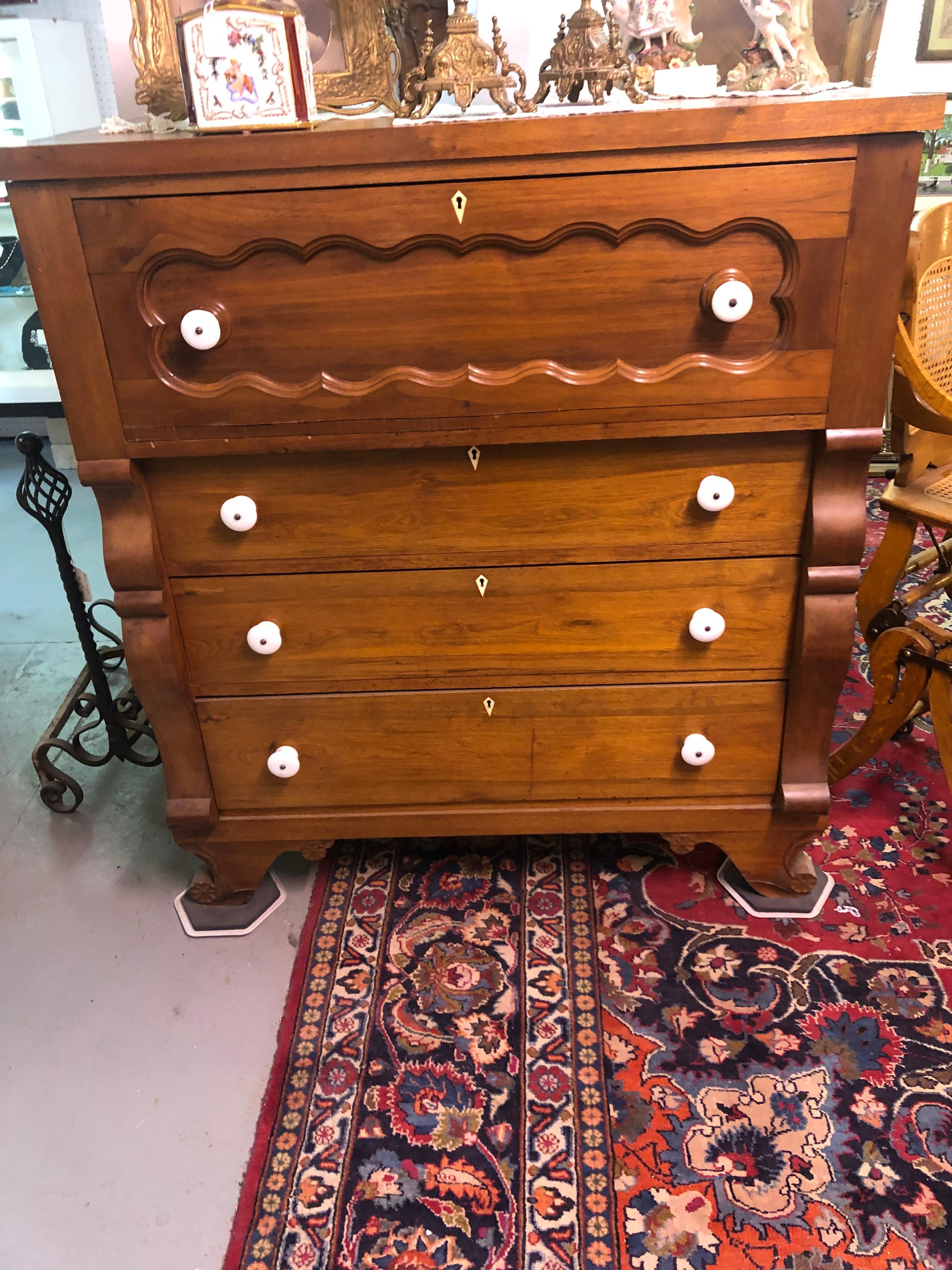 Handsome 19th Century Mahogany Butler's Secretary Cabinet 11