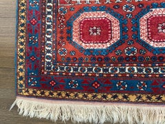 Handsome 5' x 4' Turkish Wool Area Rug