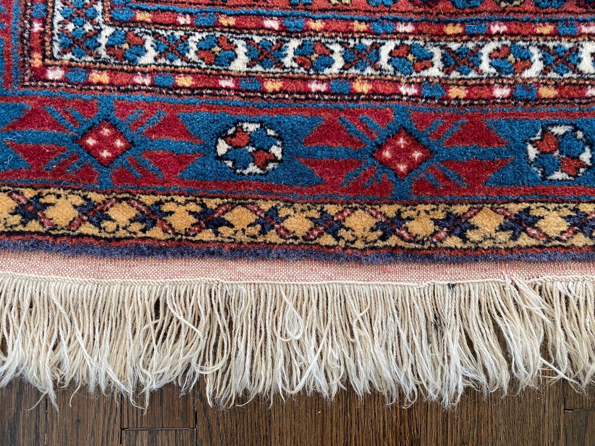 Handsome 5' x 4' Turkish Wool Area Rug For Sale 1