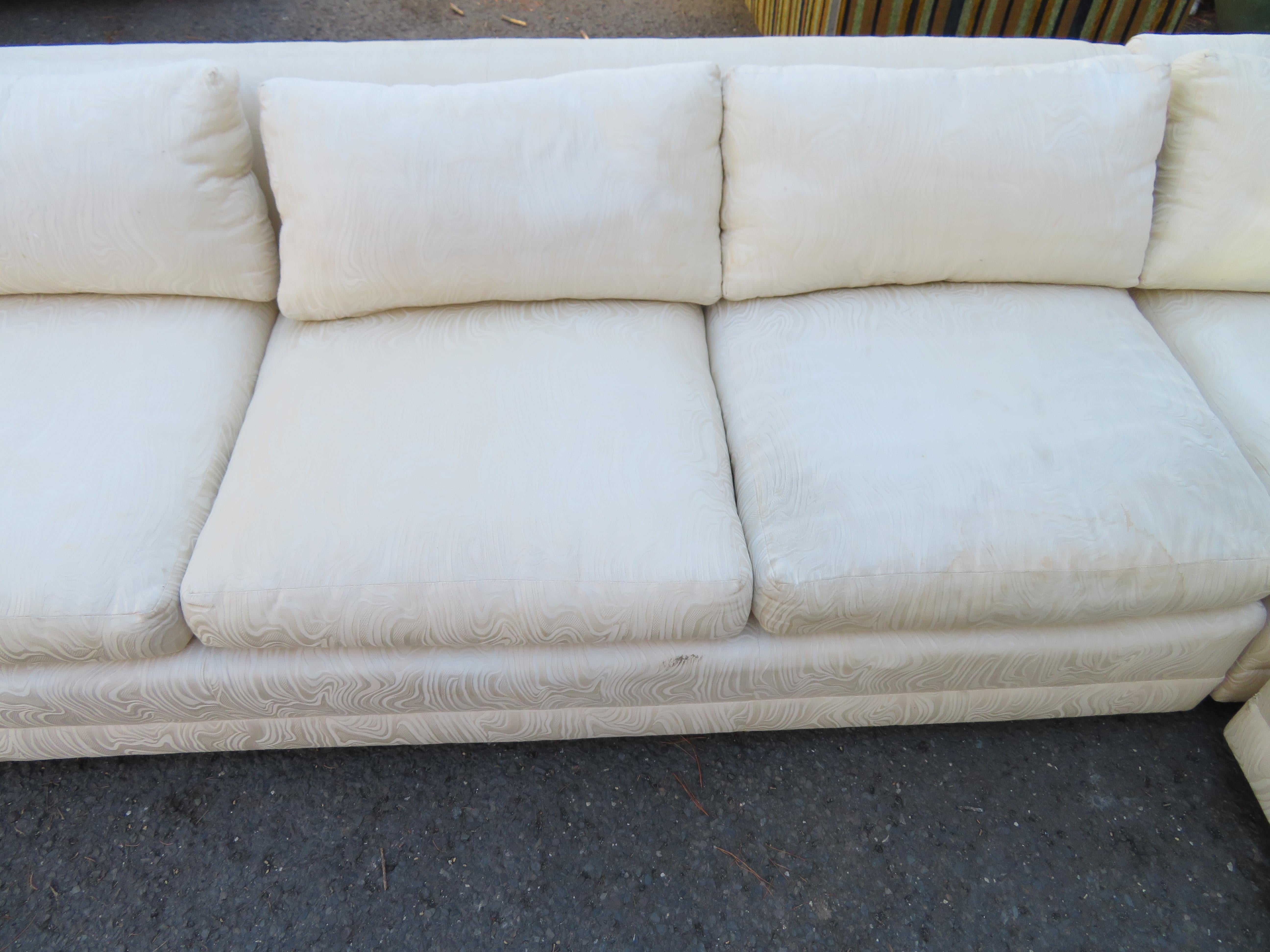 Handsome 6 Piece Milo Baughman Directional Sectional Sofa Mid-Century Modern In Good Condition In Pemberton, NJ