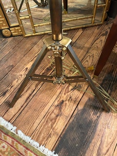 Handsome Adjustable Thomas O’Brien Large Mixed Metal Studio Floor Lamp