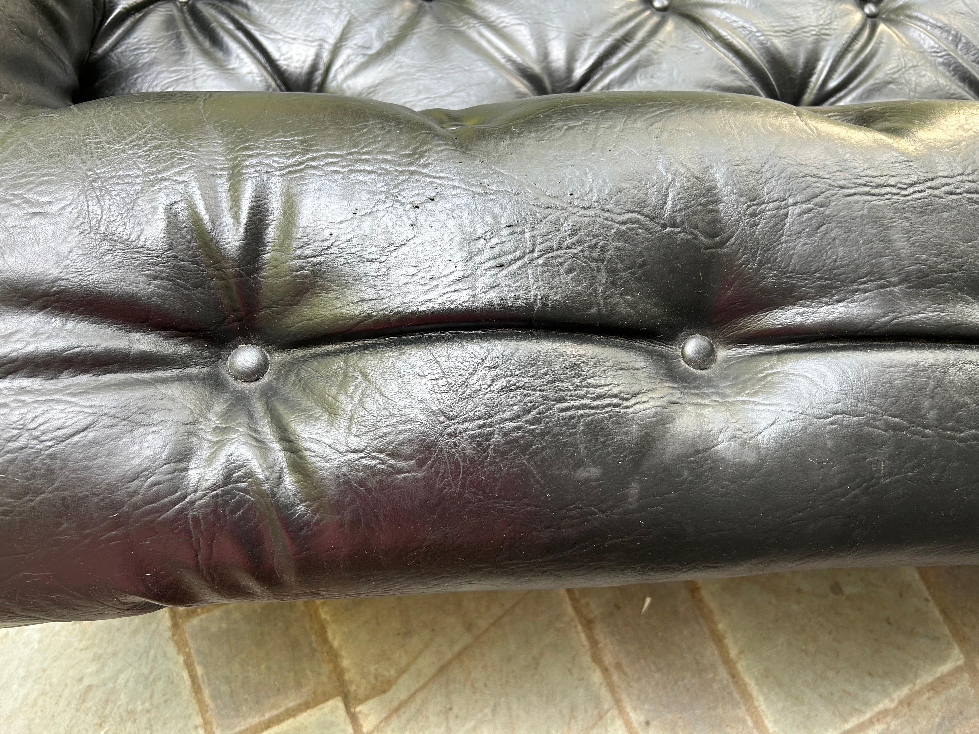 Handsome Adrian Pearsall Brutalist Goop Sofa Tufted Chesterfield Mid-Century Mod For Sale 12