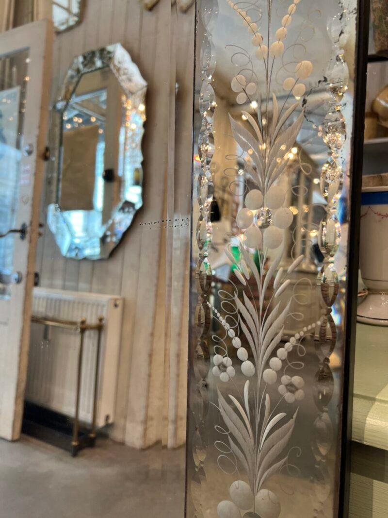 Handsome Almost Square Venetian Mirror 1940s France 6