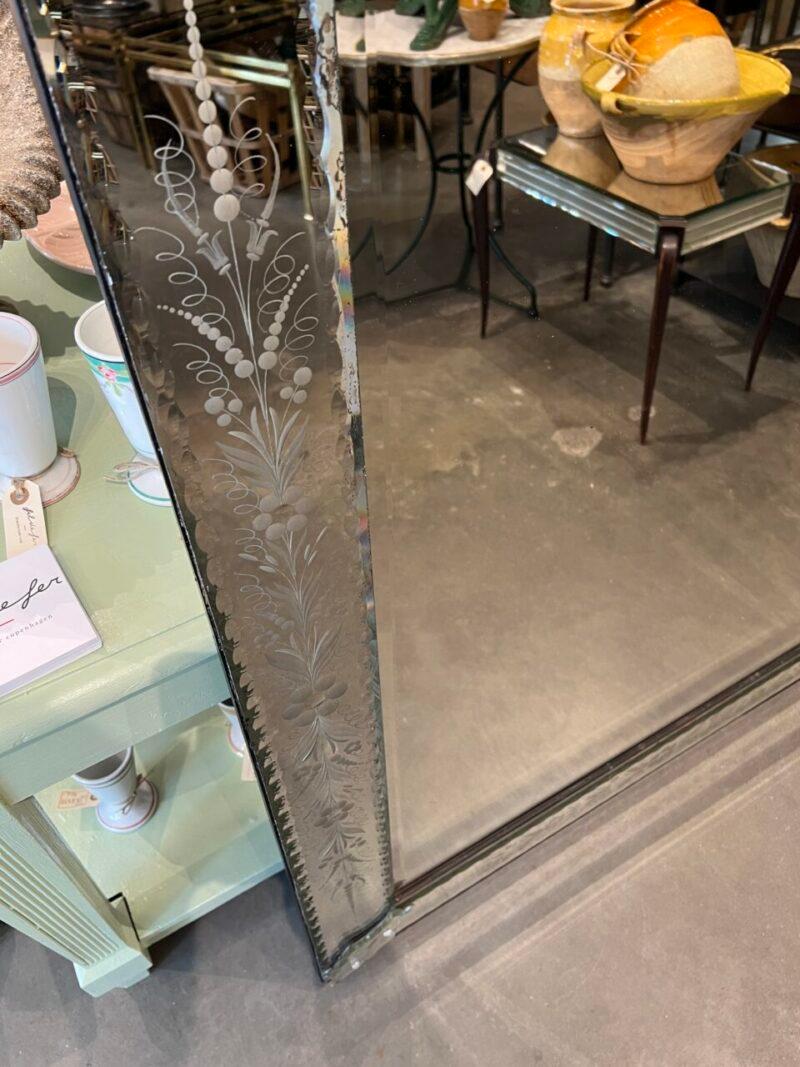 Handsome Almost Square Venetian Mirror 1940s France 7