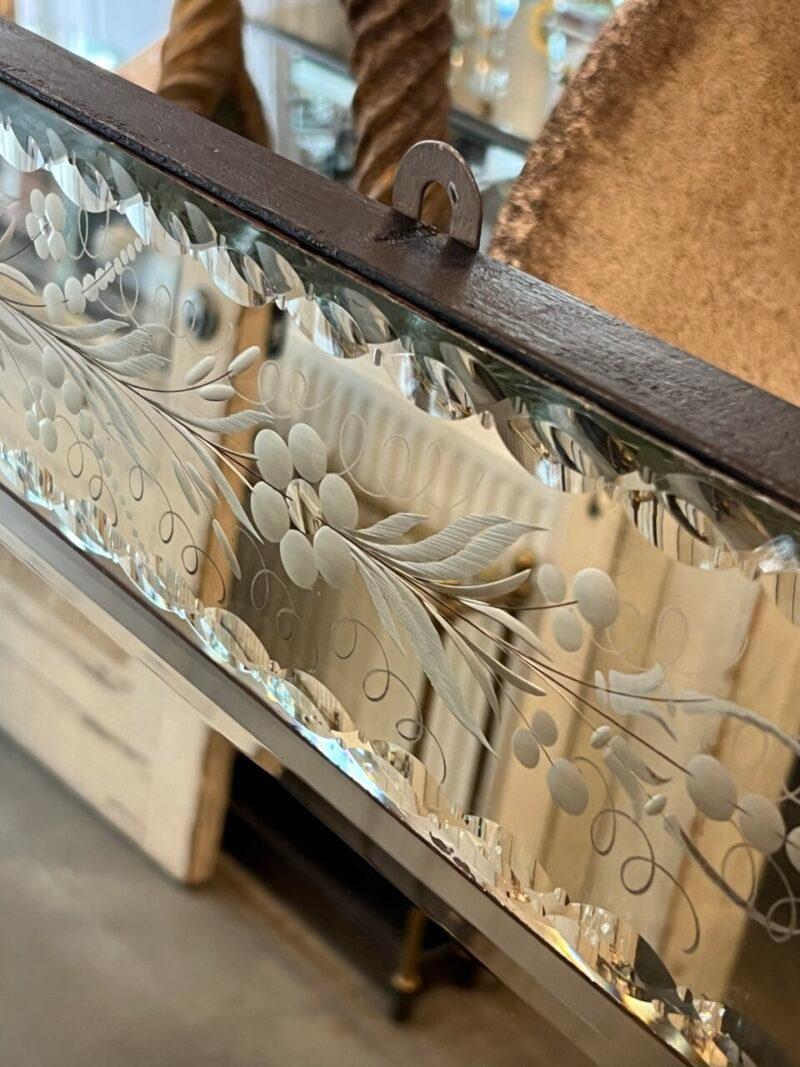 Handsome Almost Square Venetian Mirror 1940s France 4