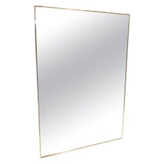 Handsome and Large Italian Midcentury Brass Mirror