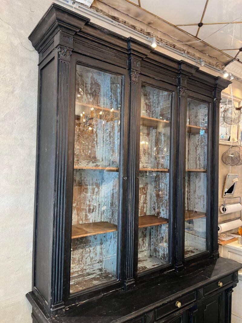 Francese Handsome Antique 2-Part Display Cabinet/Tallboy, France in vendita
