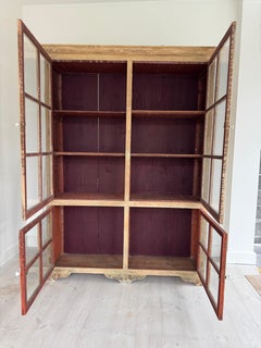 Handsome Antique 2-Part Display Cabinet/Tallboy, France