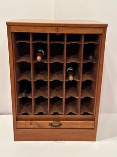 Handsome Antique Belgian Oak Wine Cabinet
