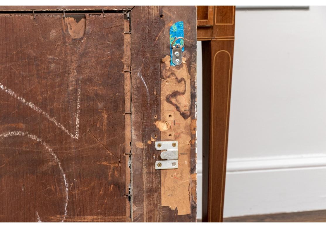 Handsome Antique Carved And Gilt Finished Three-Panel Over-the-Mantel Mirror For Sale 6