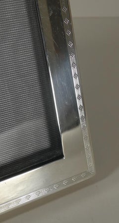 Handsome Antique English Sterling Silver Photograph / Picture Frame