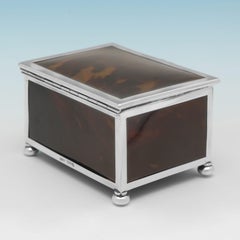 Handsome antique jewellery box made in Chester in 1912 by Grey & Co.