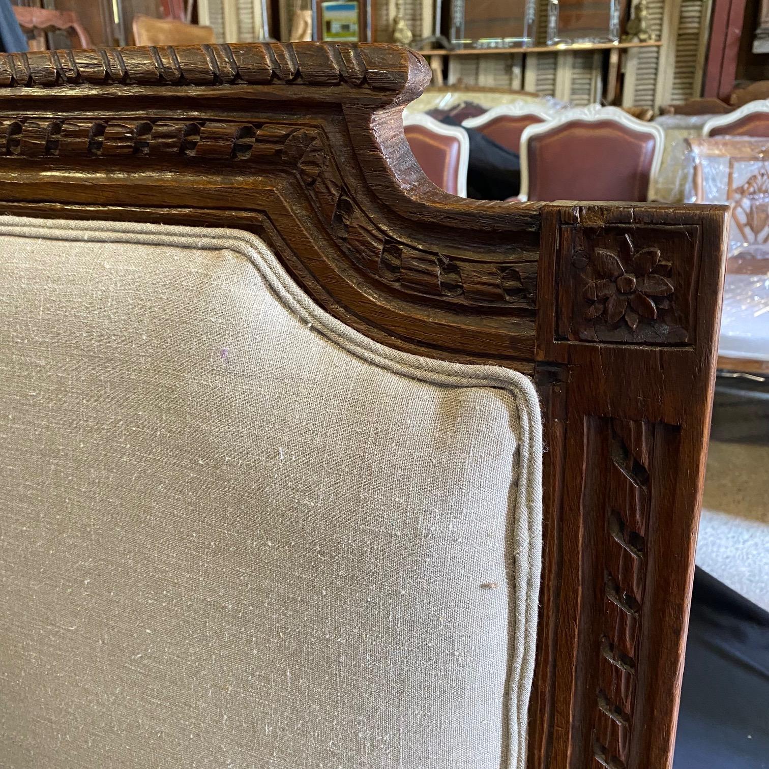 Upholstery 18th Century Museum Quality Highly Carved French Daybed Newly Reupholstered For Sale