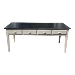 Schöner atmosphärischer französischer Konsolentisch/Boutique Counter/Kitchenmöbel