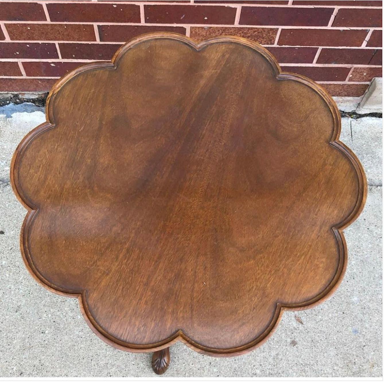 George III Handsome Baker Charleston Tilt Top Table.  Great color and patination. For Sale