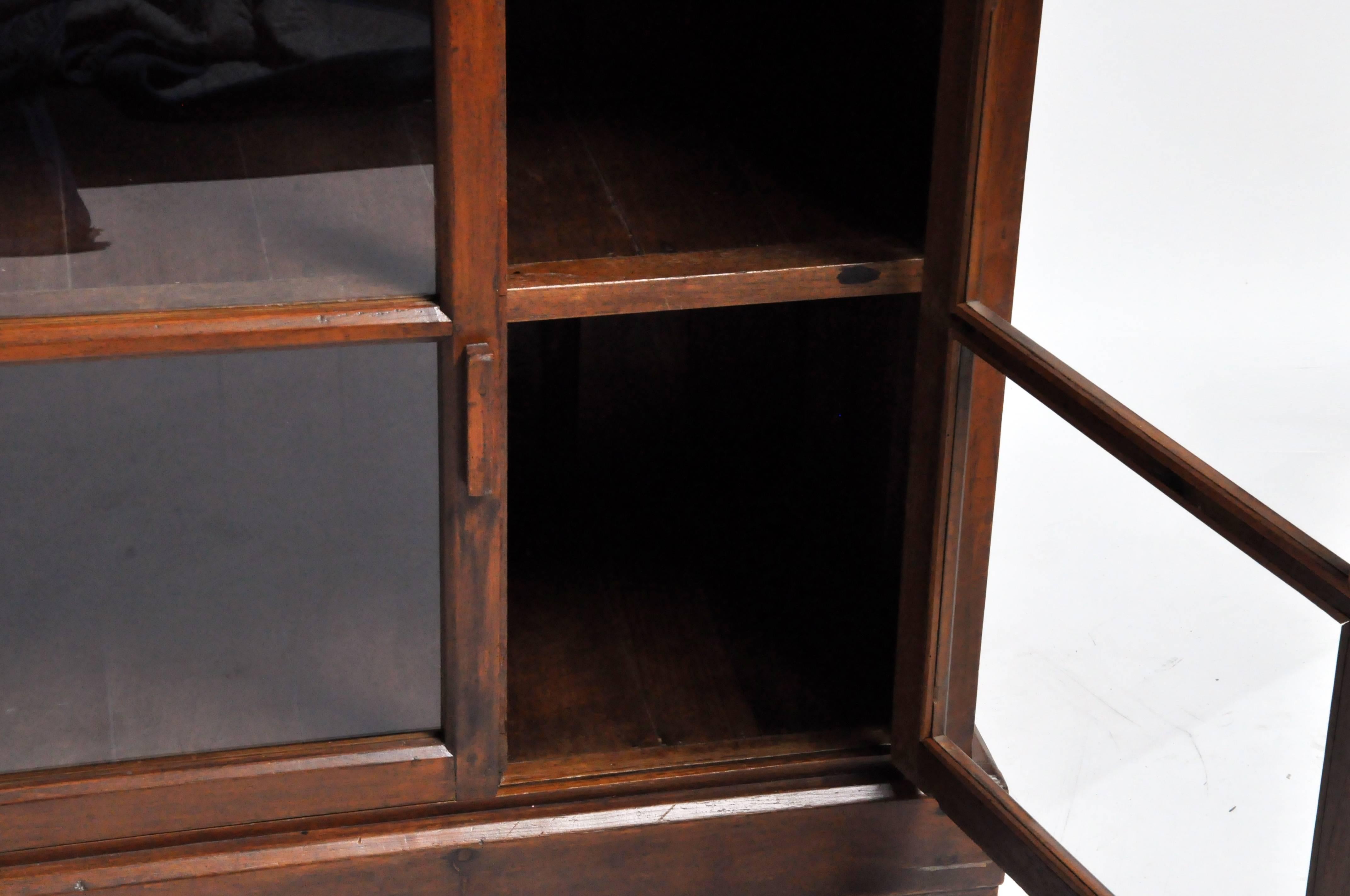 Handsome British Colonial Breakfront Bookcase 13
