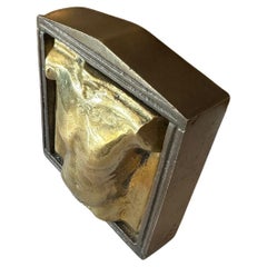 Escultura busto de Apolo en bronce y latón