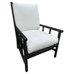 Handsome Carved Bobbin or Spool Chair