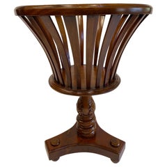 Handsome Carved Mahogany Plant Stand